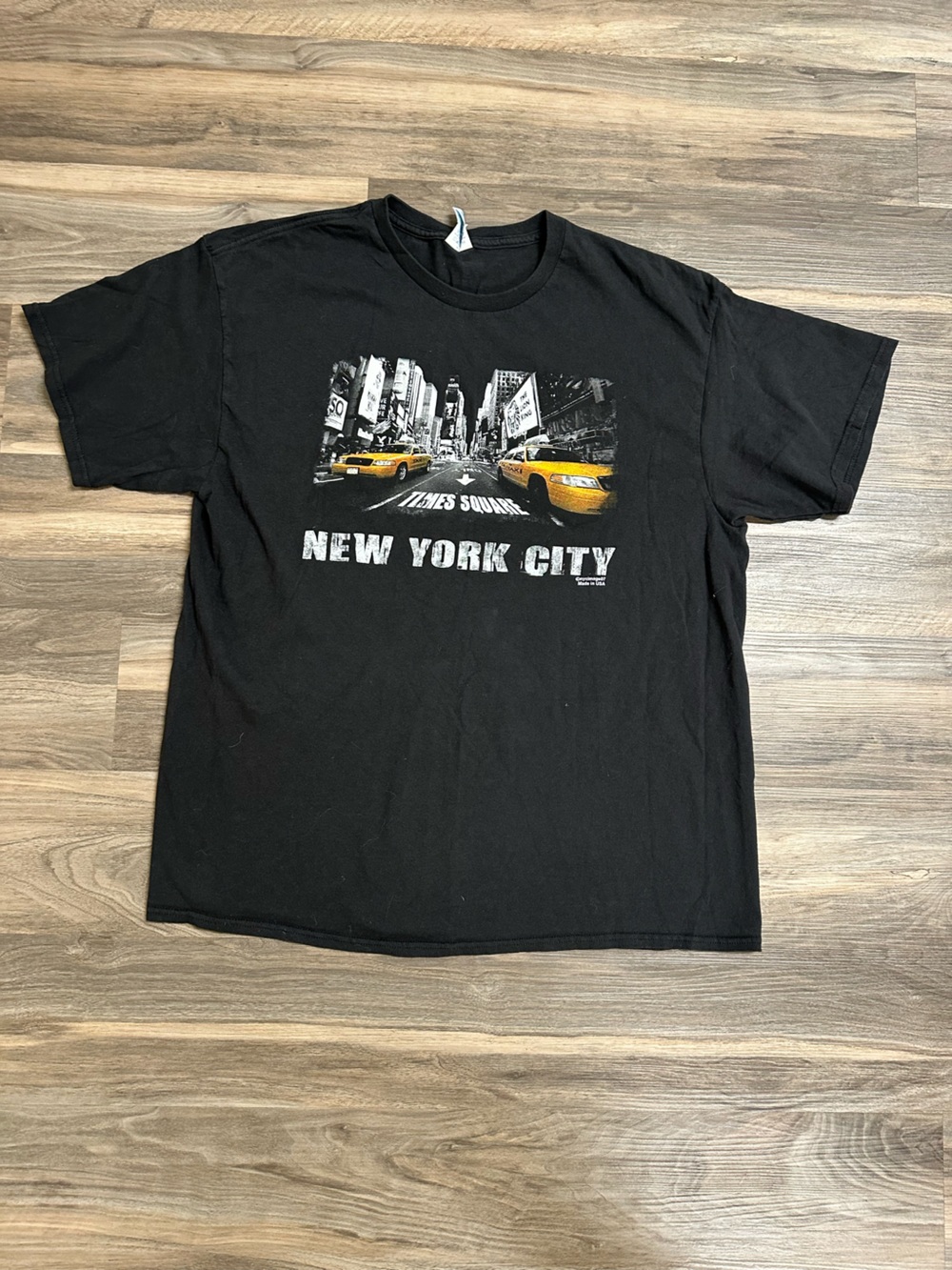 Delta Pro Weight New York City Black Cotton T-Shirt